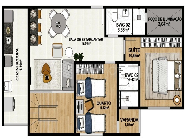 Apartamento, 2 quartos, 124 m² - Foto 3