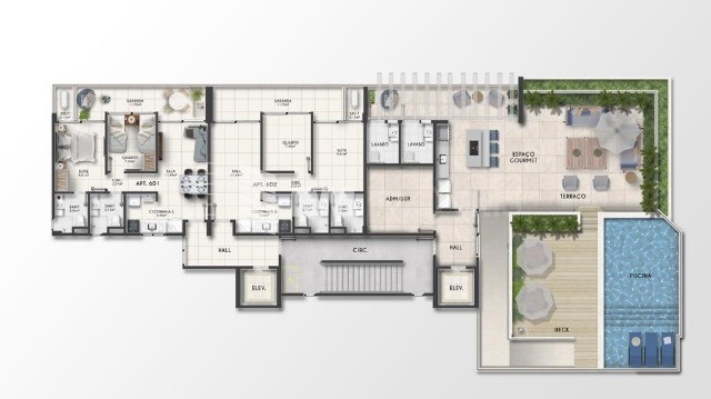 Apartamento à venda com 2 quartos, 57m² - Foto 5