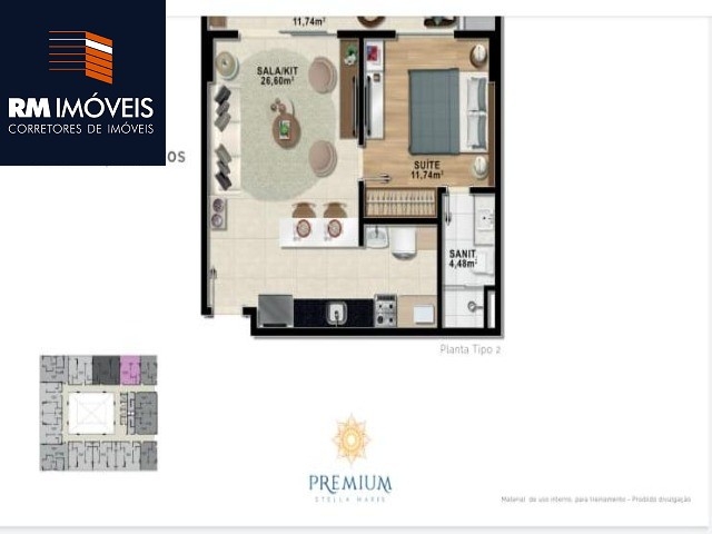 Apartamento à venda com 1 quarto, 46m² - Foto 8