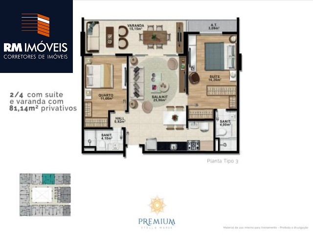 Apartamento à venda com 1 quarto, 46m² - Foto 11